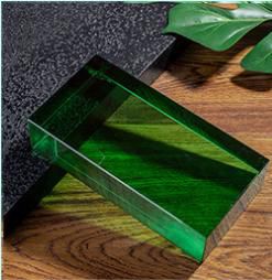 精磨绿色水晶砖